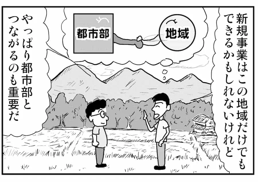 連載 4コマ漫画コラム 45 地方企業が取り組むオープンイノベーションのコツ Tomoruba トモルバ 事業を活性化するメディア
